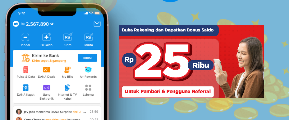 Cuma Modal Undang Teman, Dapat Saldo Dana dan Kuota Gratis! Begini Caranya!