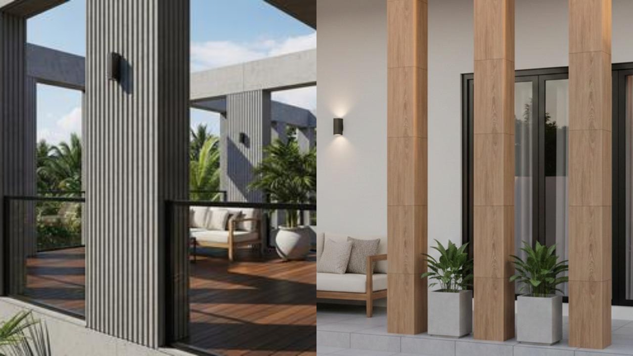 Desain Teras Minimalis 3×4 dengan Tiang Beton, Solusi Estetis & Tahan Lama!