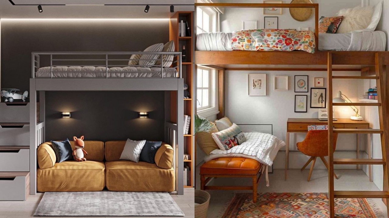 Kamar Tidur Rapi dan Fungsional, dengan Kasur Tingkat Minimalis!