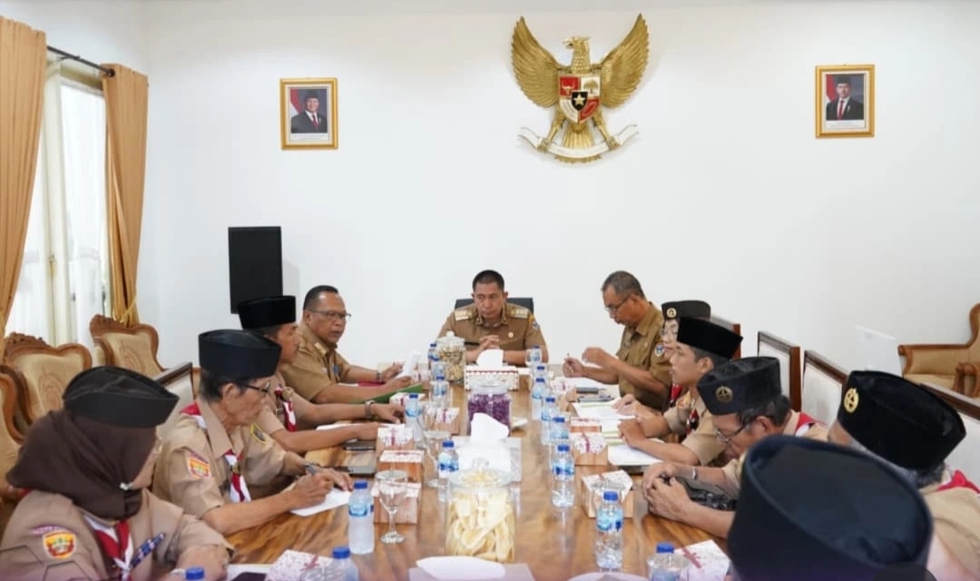 Ciptakan Sinergi dan Kolaborasi Lewat Kegiatan Positif, Wako Terima Audiensi  Kwarcab Pramuka Pagar Alam