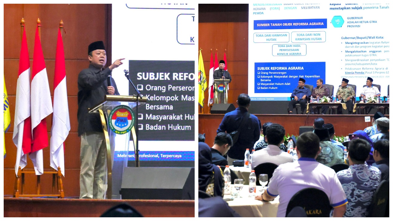 Menteri ATR/BPN Ajak Alumni PMII Manfaatkan Reforma Agraria untuk Keadilan dan Pemberdayaan Ekonomi