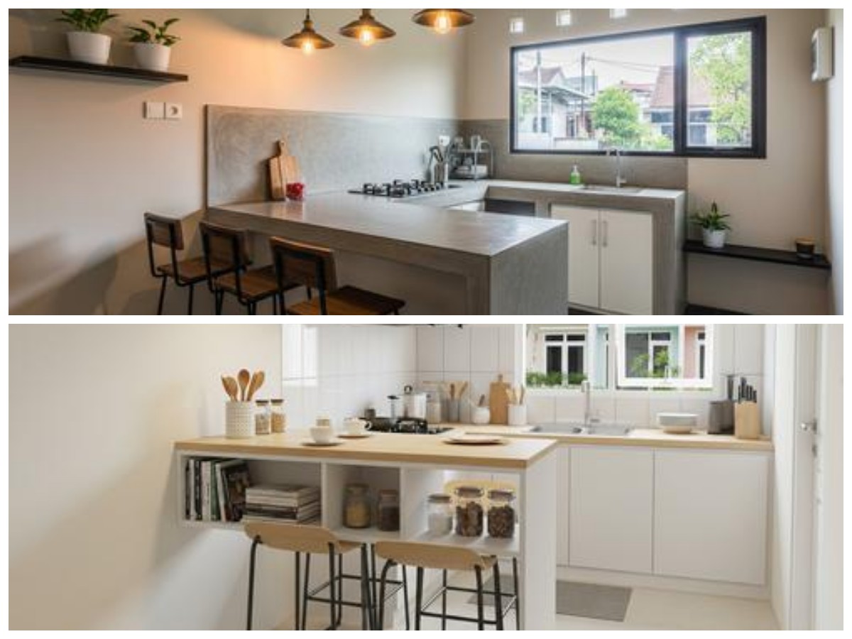 Dapur Kecil Jadi Stylish: Ide Meja Bar Minimalis, Simpel tapi Multifungsi