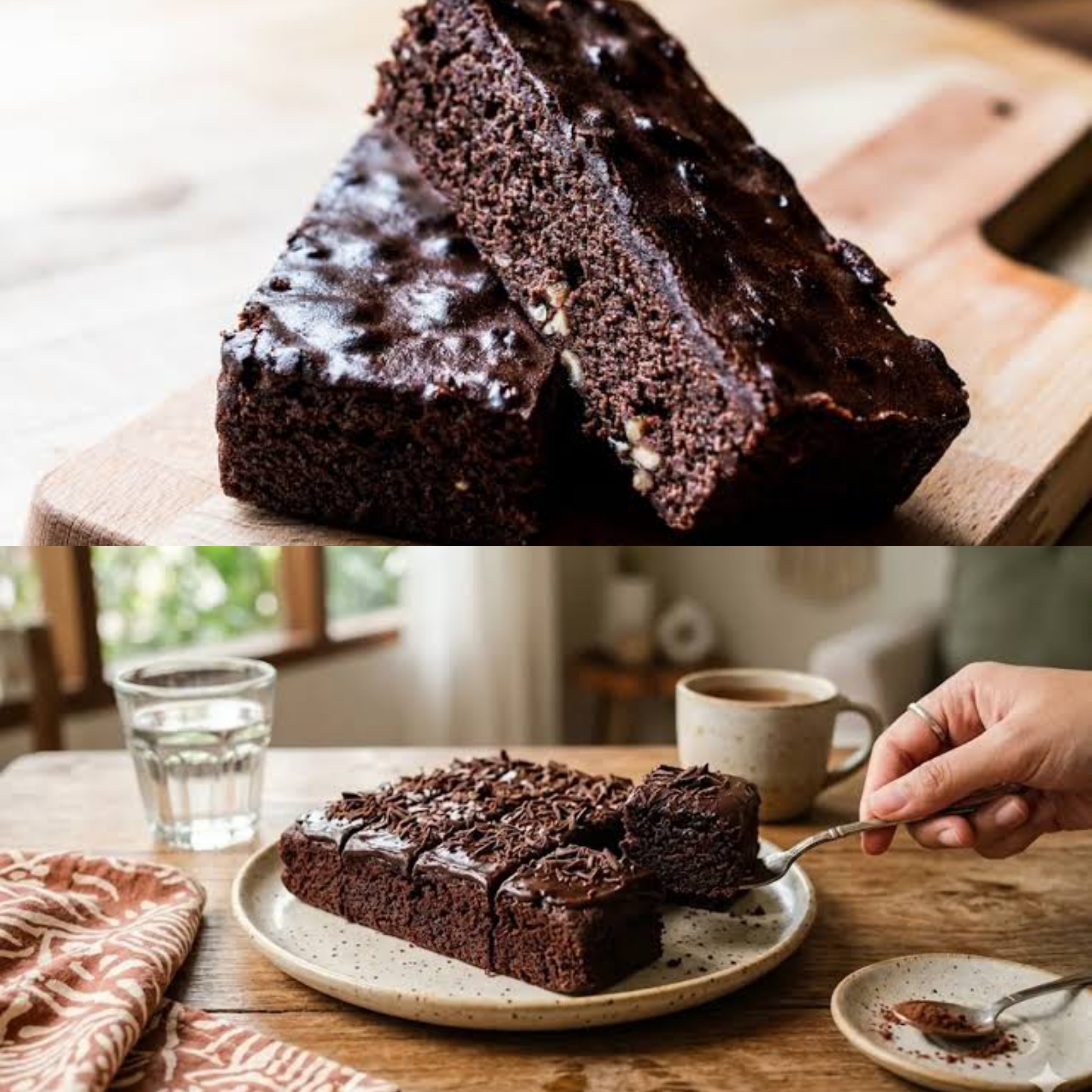 Brownies Kukus Cokelat Tiga Lapisan: Lembut, Lumer, dan Kaya Kolagen untuk Dukung Kesehatan Tubuh