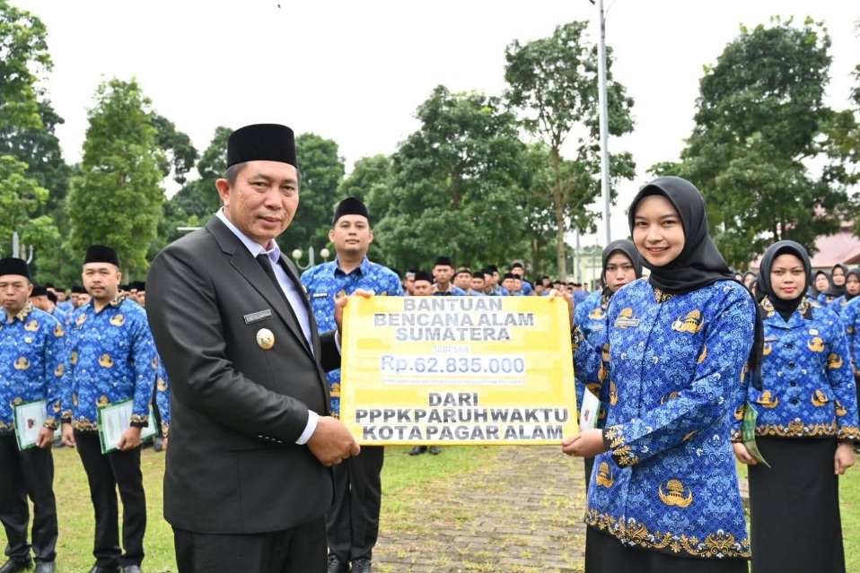 Aksi Peduli Sesama, PPPK Paruh Waktu di Pagar Alam Donasi Korban Bencana Sumatera