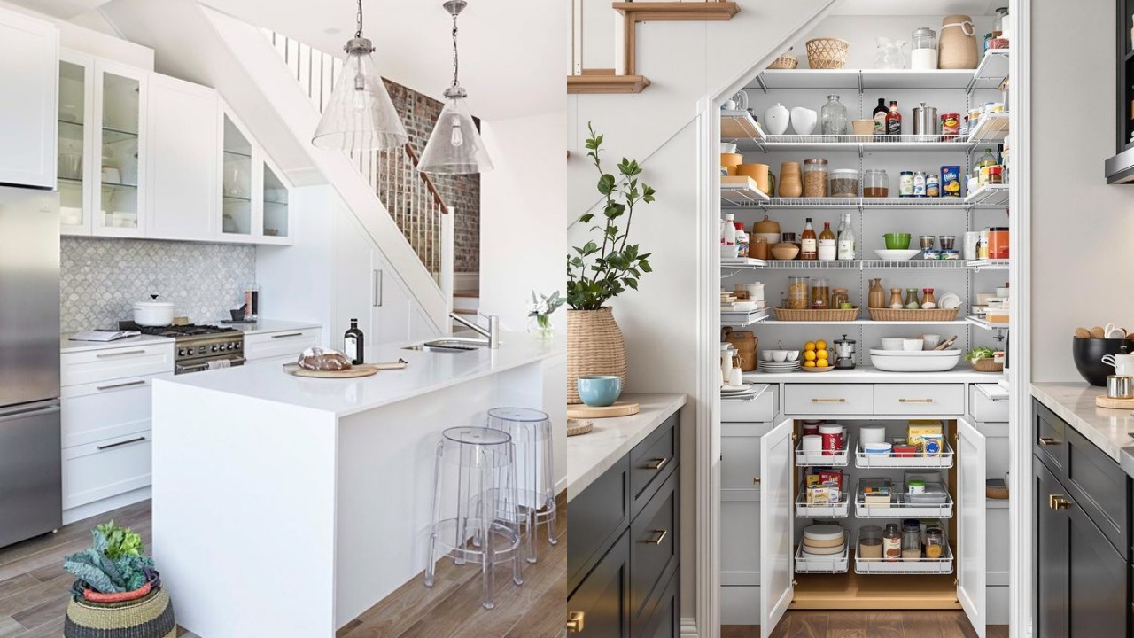 Model Dapur Bawah Tangga Modern untuk Rumah 2 Lantai yang Hemat Tempat!