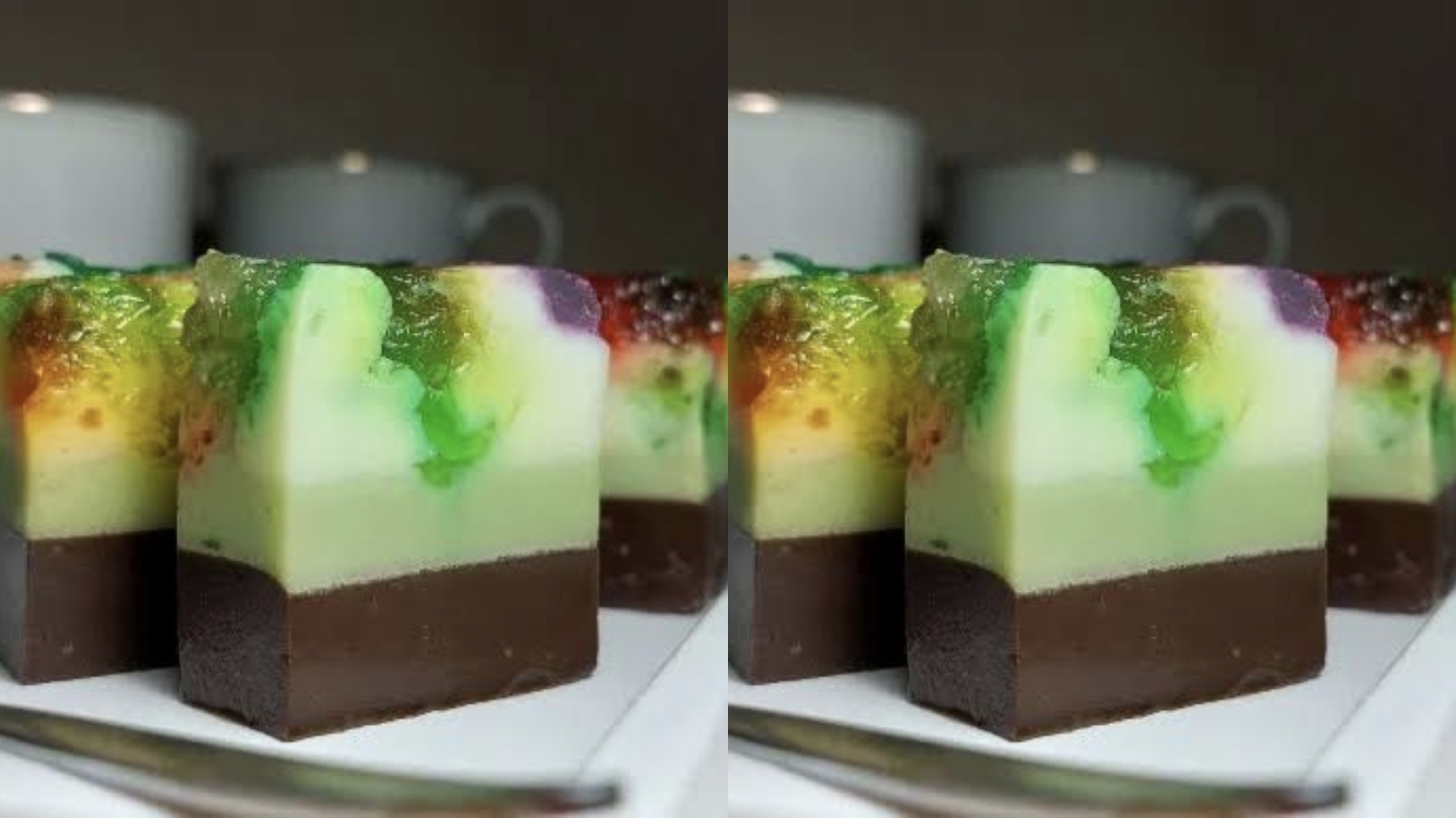 Puding Serut Pelangi Coklat Matcha, Paduan Rasa dan Warna yang Memukau