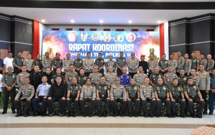 Rakor Pimpinan TNI-Polri dan BIN Tingkat Daerah Dalam Rangka Pam Pemilu 2024