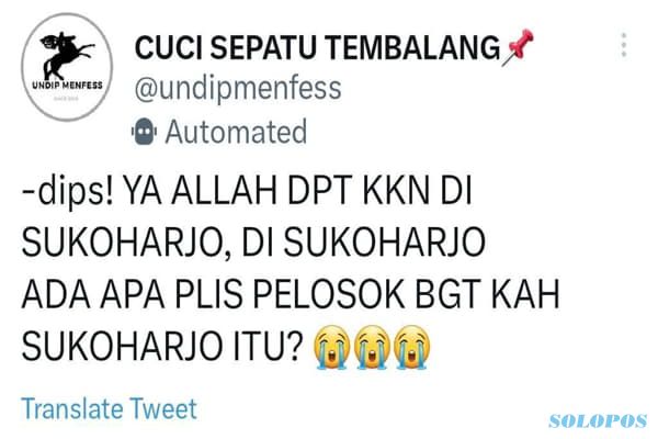 Makin Heboh! Sukoharjo Jadi Trending Twitter Dianggap Pelosok Oleh Mahasiswa akan KKN