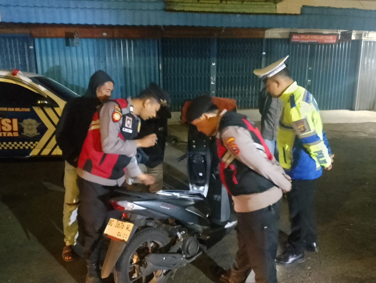 Show Of Force Patroli Samapta, Cegah Aksi 3C di Pagar Alam