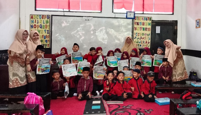 Ikuti Lomba Mewarnai, Begini Kecerian Kreativitas Siswa TK Al Hikmah 