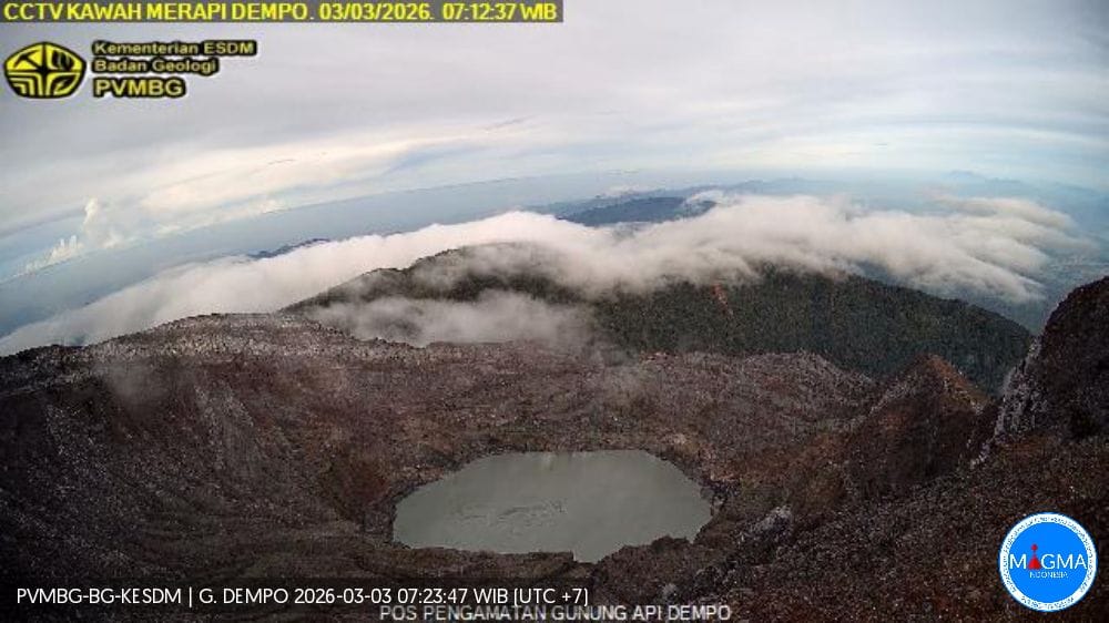 Gunung Dempo Maret 2026: Berstatus Waspada (Level II), Wisatawan Dilarang Camping di Radius 1 Km dari Kawah!