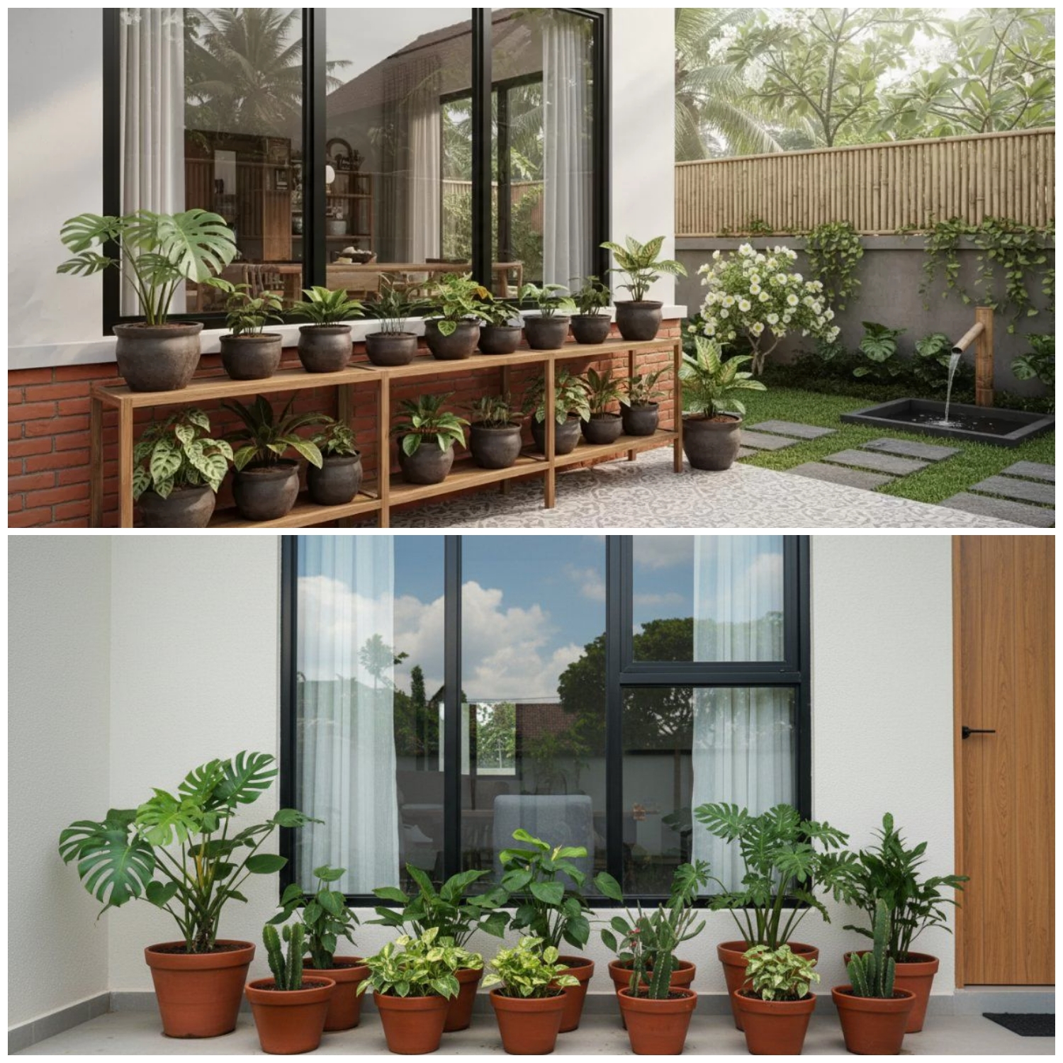 Jangan Asal Taruh! Ini Rahasia Menata Pot di Bawah Jendela yang Bikin Tetangga Auto Melirik