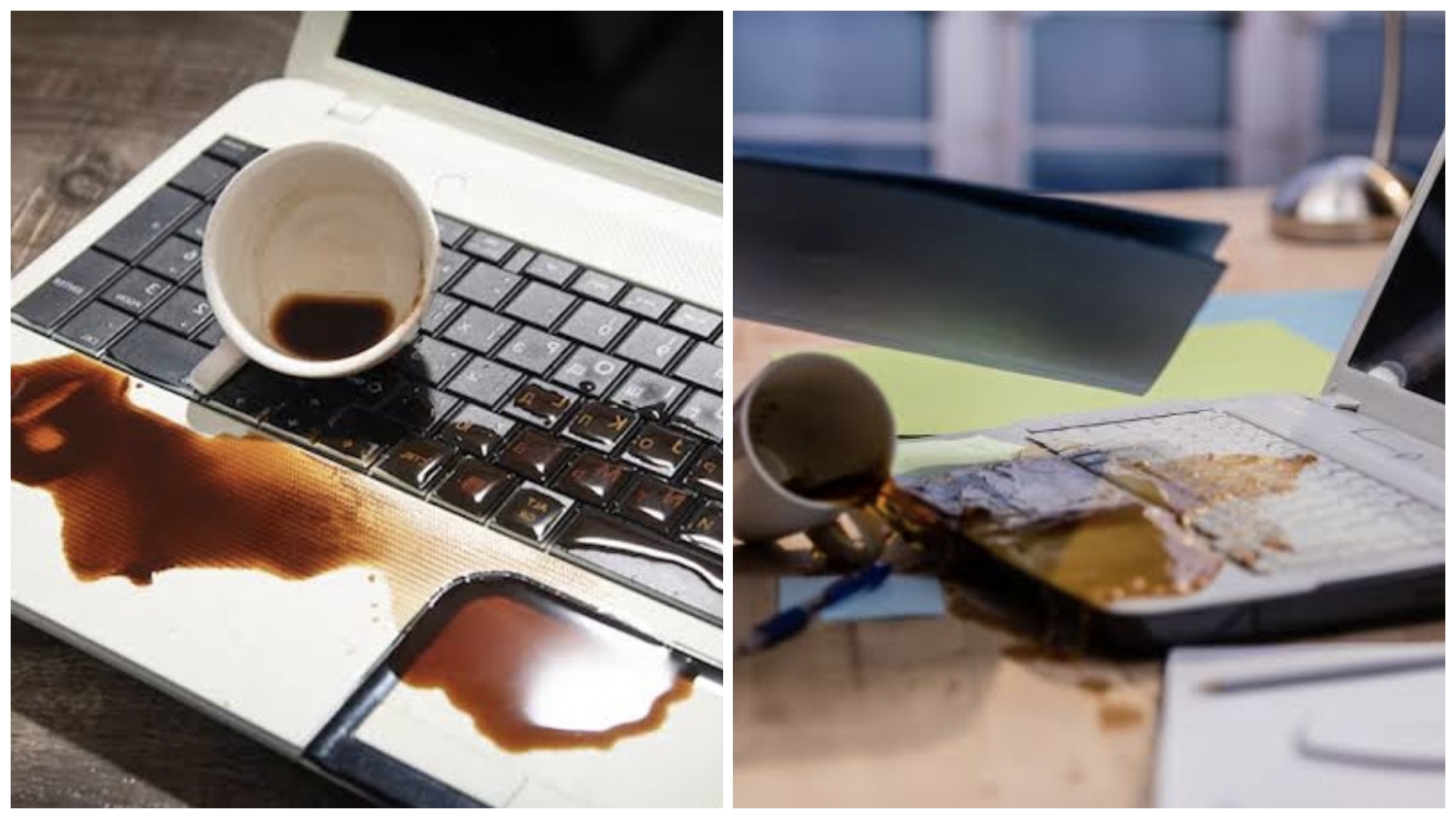 Laptop Basah Kena Air? Matikan dan Lepas Komponennya Sekarang Juga!