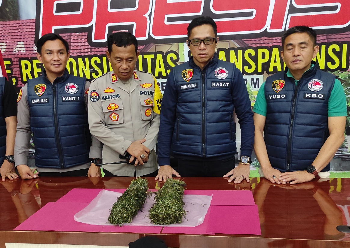 Belum Lama Bebas, Residivis Ini Kembali Berulah Bawa 1 Kg Ganja