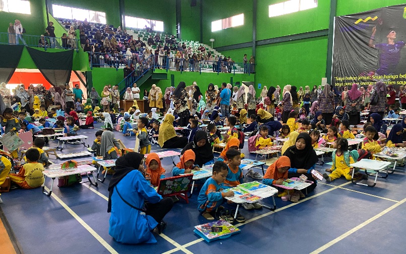 Meriah, Grand Final Lomba Mewarnai Bersama Pagaralam Pos