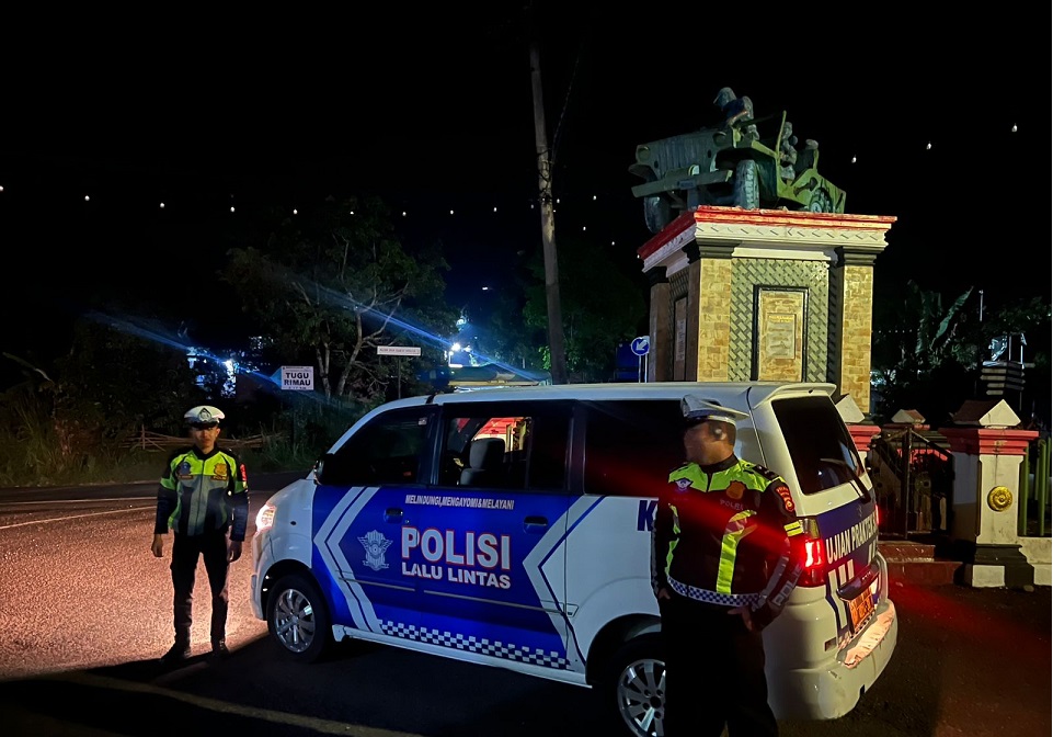 Blue Light Patrol Satlantas Polres Pagar Alam, Fokus Titik Rawan Balap Liar