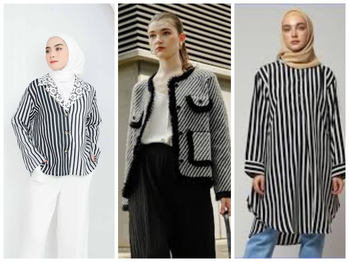 5 Rekomendasi Model Baju Wanita Garis Hitam Putih, Cantik dan Elegan!