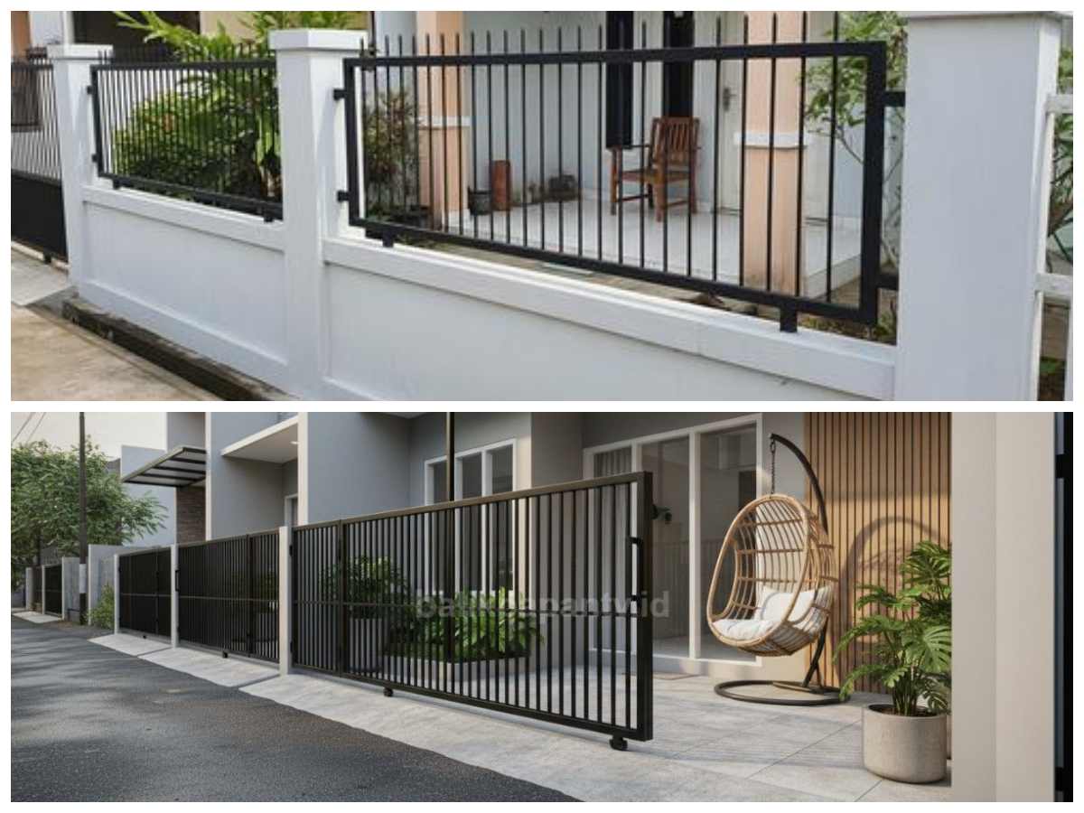 10 Desain Pagar Dekat Teras yang Membuat Rumah Tampak Elegan dan Lapang