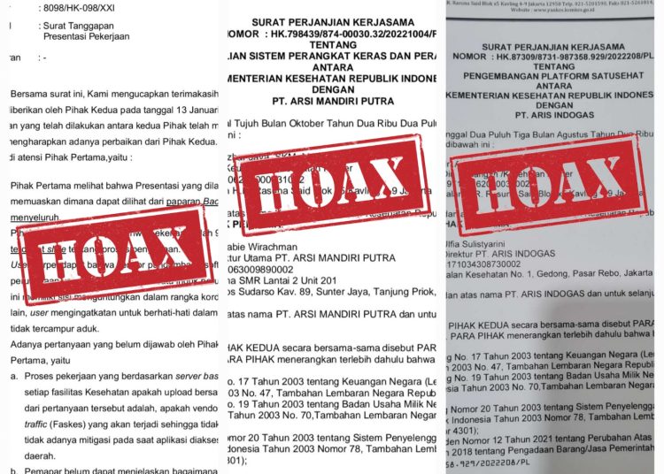 ﻿Waspada! Surat Palsu Atas Nama Kemenkes Berisi Tentang Pengembangan Program SATUSEHAT