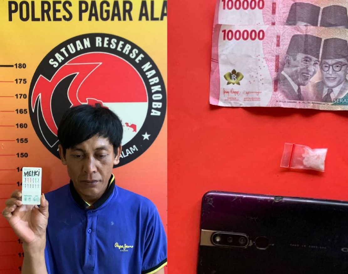 Warga OKU Timur Ketangkap Transaksi Sabu Dikawasan Bandara di Pagar Alam