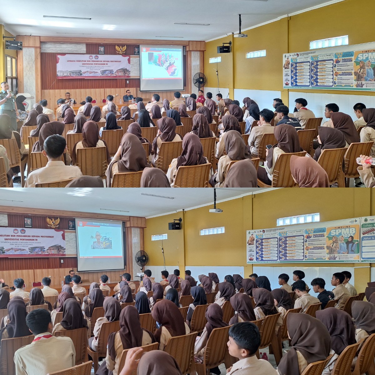 LPPM UNHAN RI Tanamkan Semangat Bela Negara pada Generasi Muda SMKN 1 Cipanas