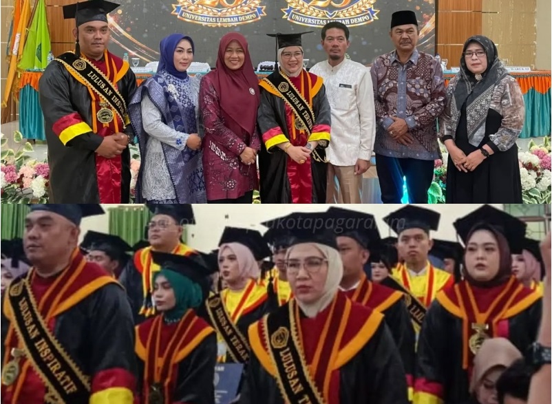 Wakil I dan II DPRD Kota Pagar Alam Hadiri Wisuda Pascasarjana dan Sarjana Ke-XXV Uniled