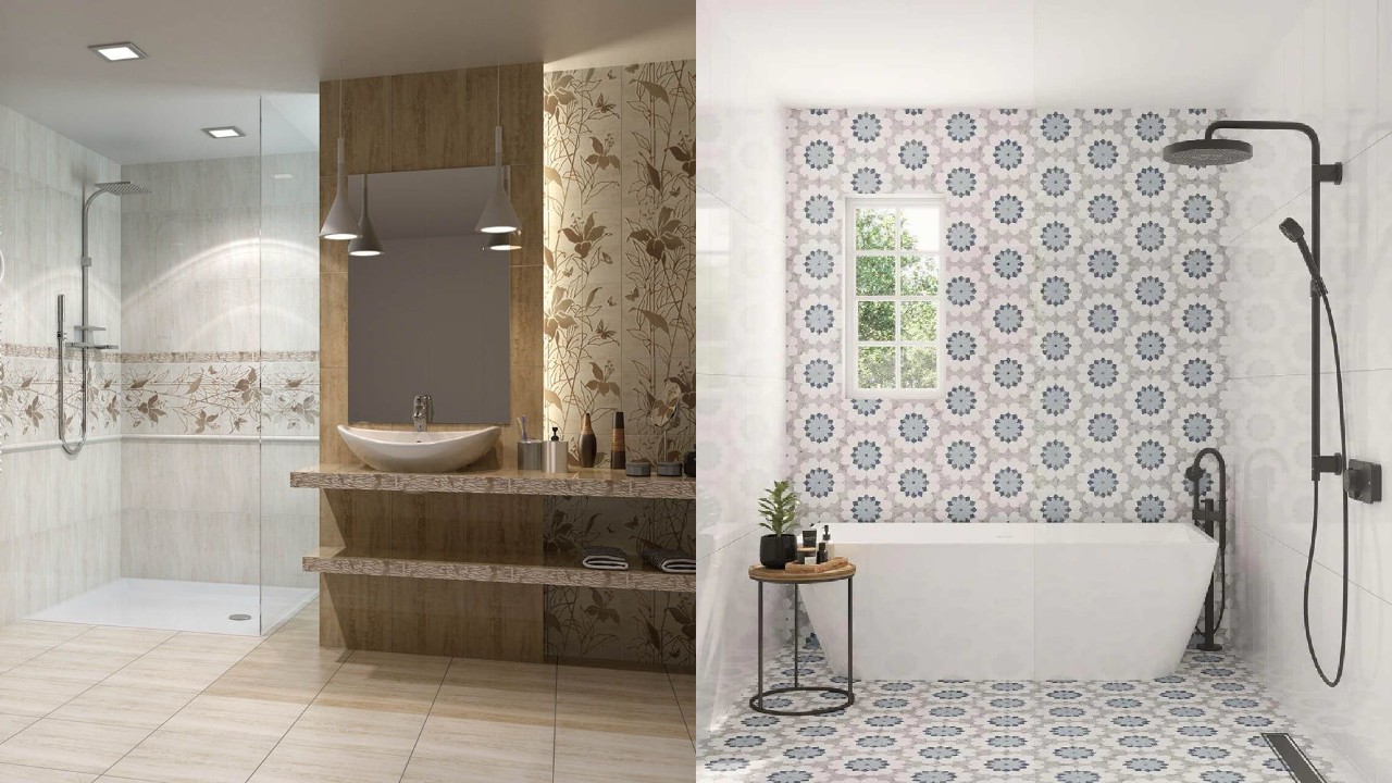 Keramik Dinding Kamar Mandi Motif Bunga, Cantik dan Menyegarkan!