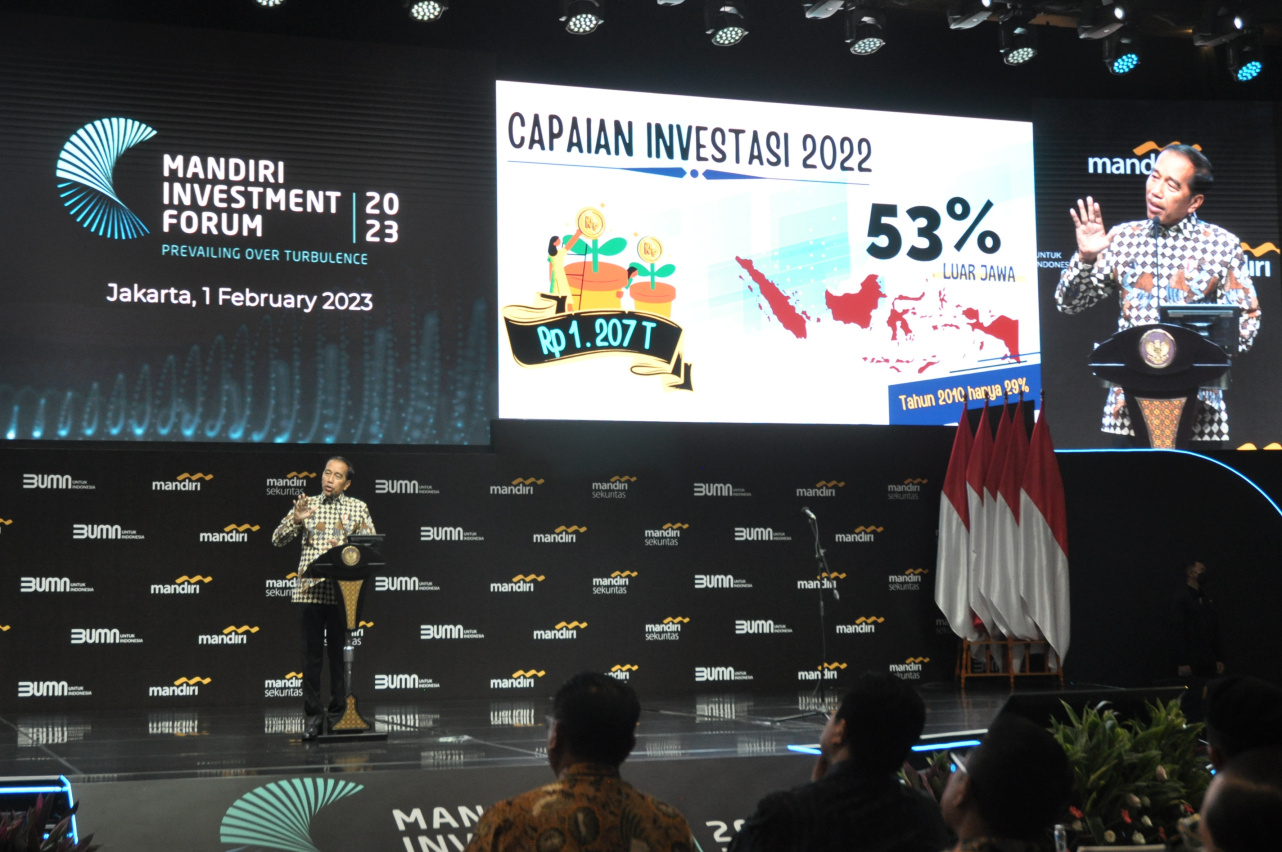 Hadiri Mandiri Investment Forum 2023, Presiden Sampaikan Capaian Target Investasi Indonesia