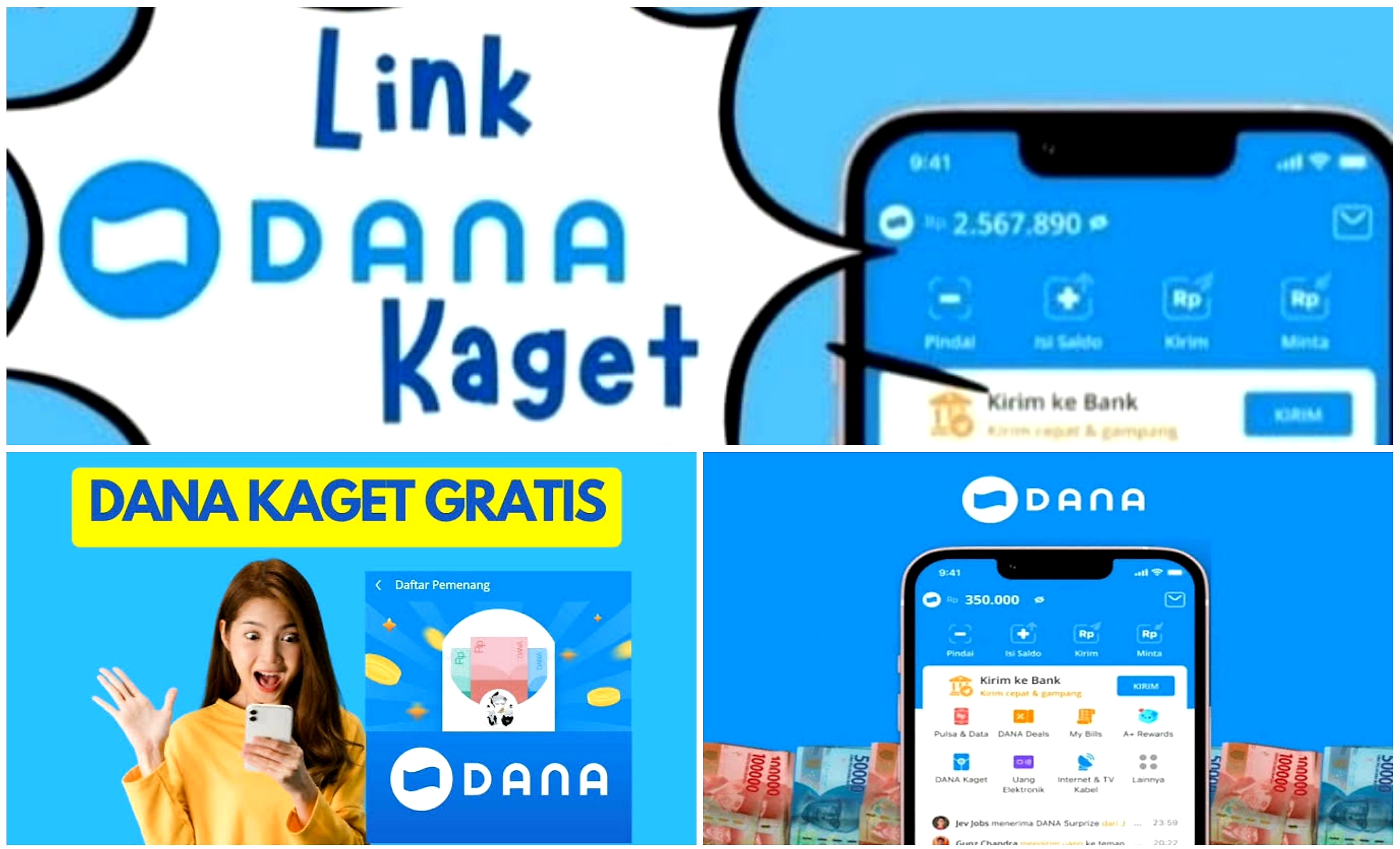 Saldo DANA Gratis Menantimu, Tips Jitu Berburu DANA Kaget dan Link Aktifnya