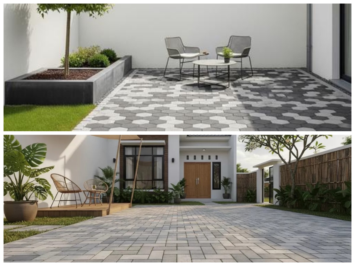Halaman Rumah Kecil Tetap Rapi! Ini Pilihan Paving Block yang Kuat dan Estetik