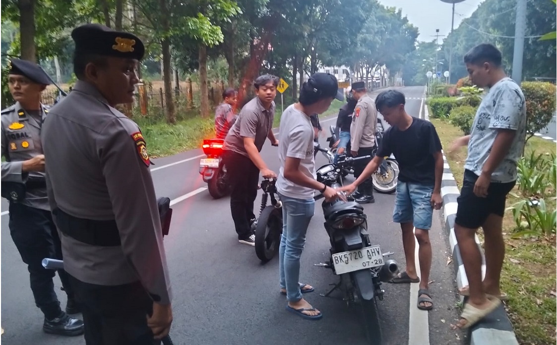 Respon Cepat Call Center 110, Polres Pagar Alam Amankan 7 Ranmor Balap Liar 