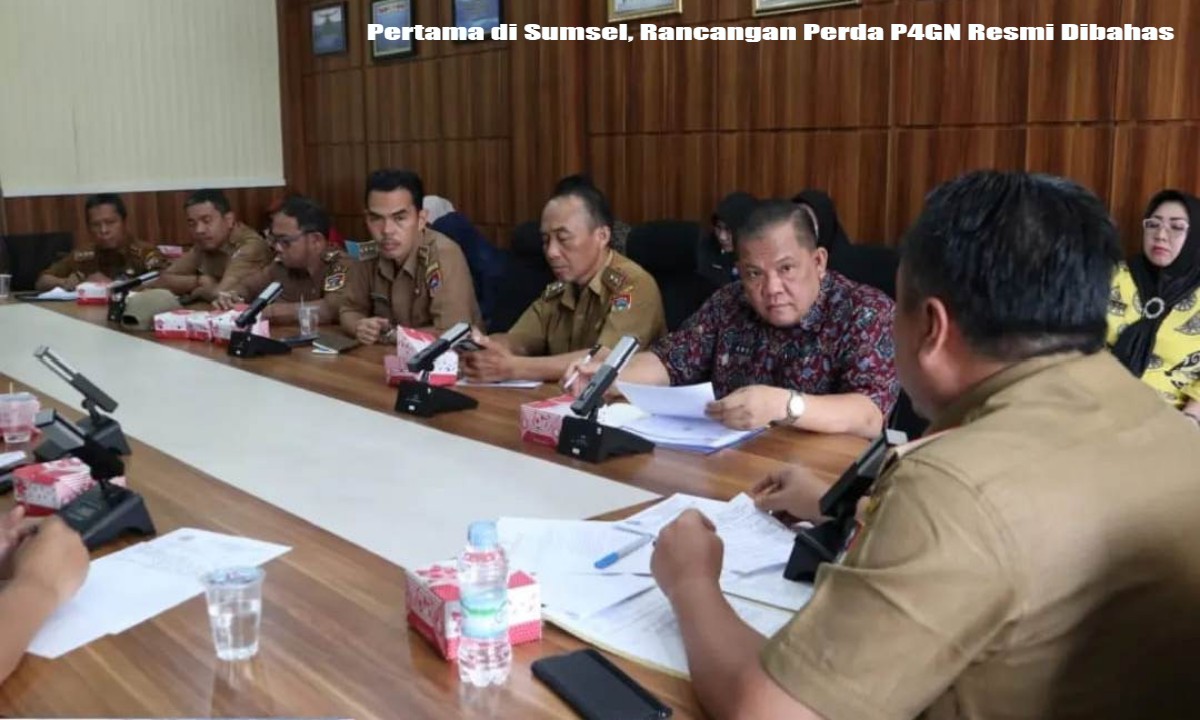 Pertama di Sumsel, Rancangan Perda P4GN Resmi Dibahas