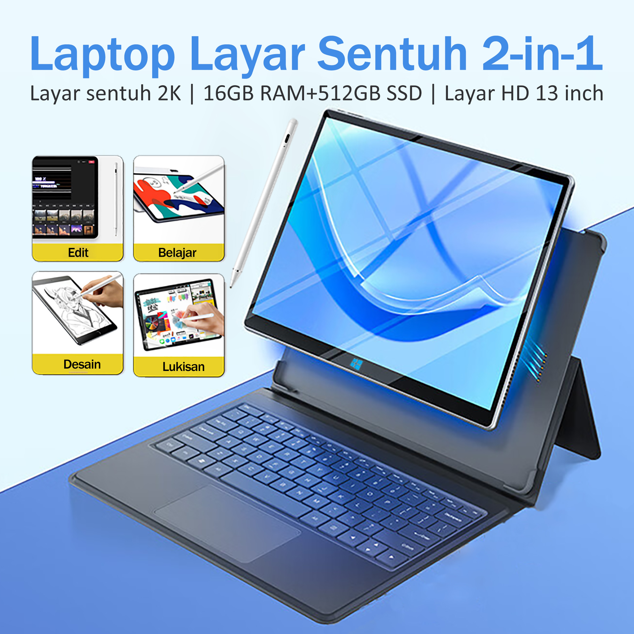 Rekomendasi 7 Merk Laptop Hybrid 2 in 1 Terbaik, Fleksibel Banget Buat Kerja Sama Keseharian!