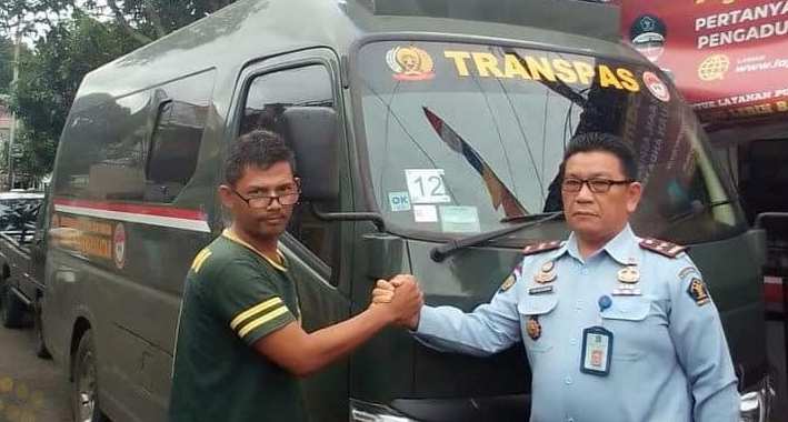 Lapas Terima Bantuan Mobil Transpas 