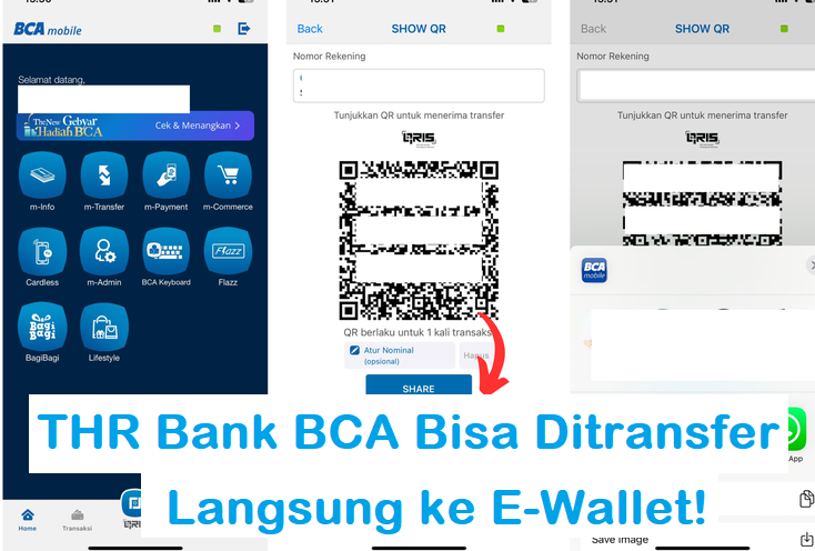 Resmi! THR Bank BCA Bisa Ditransfer Langsung ke E-Wallet!
