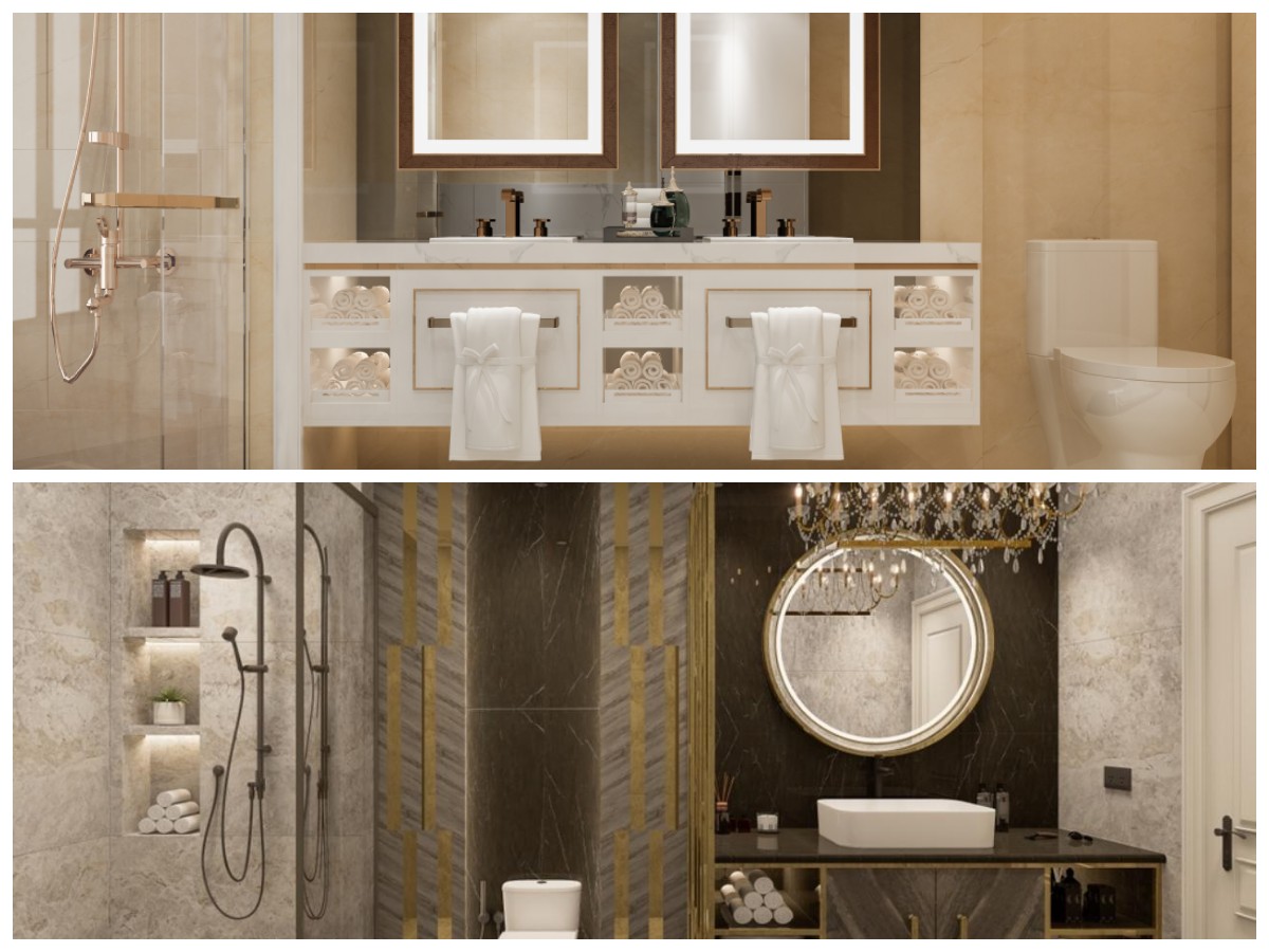 Nuansa Mewah di Rumah! Ide Desain Kamar Mandi Marmer Bergaya Hotel Bintang Lima