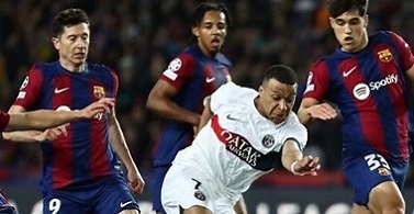PSG Hancurkan Barcelona dengan Tiga Kartu Merah dan Satu Penalti
