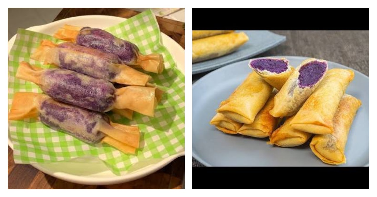 Resep Lumpia Ubi Ungu Renyah dengan Isian Lembut dan Manis