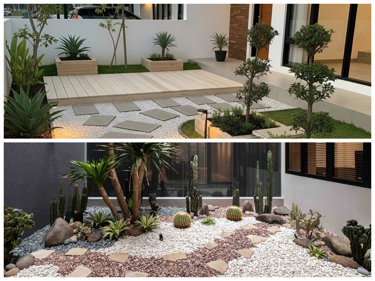 Inspirasi Taman Kering Modern di Luar Rumah, Estetik dan Mudah Dirawat Setiap Hari