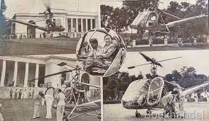 Helikopter Hiller 360, Kendaraan Kepresidenan Soekarno Pertama Di Indonesia! 