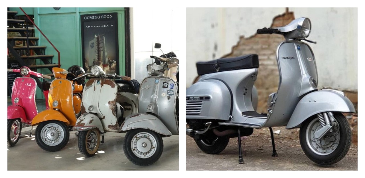 Pesona Vespa Jadul yang Tetap Abadi