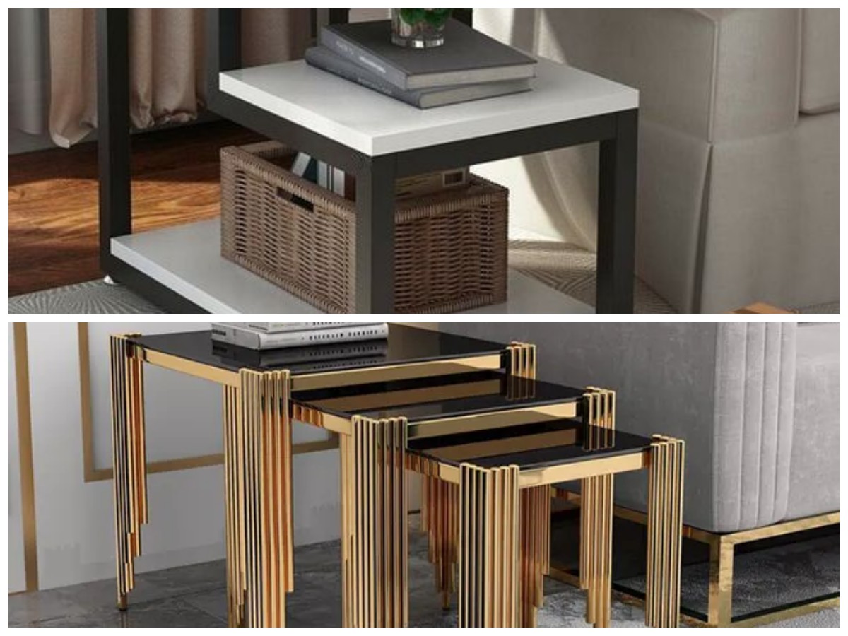 Meja Sudut Multifungsi untuk Ruang Tamu Mini, Hemat Ruang dengan Sentuhan Elegan