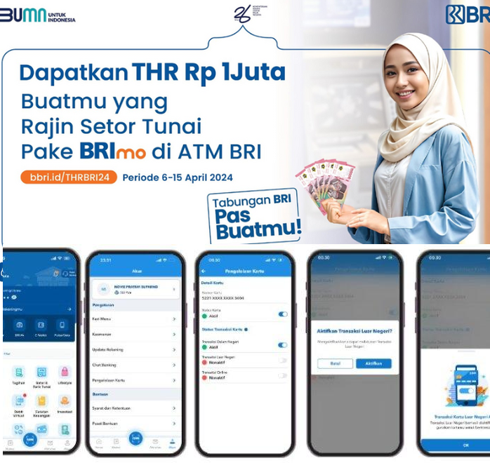 THR BRI Sudah Cair! Jangan Sampai Habis Sia-Sia, Klaim Sekarang di BRImo dan Nikmati Keuntungannya!