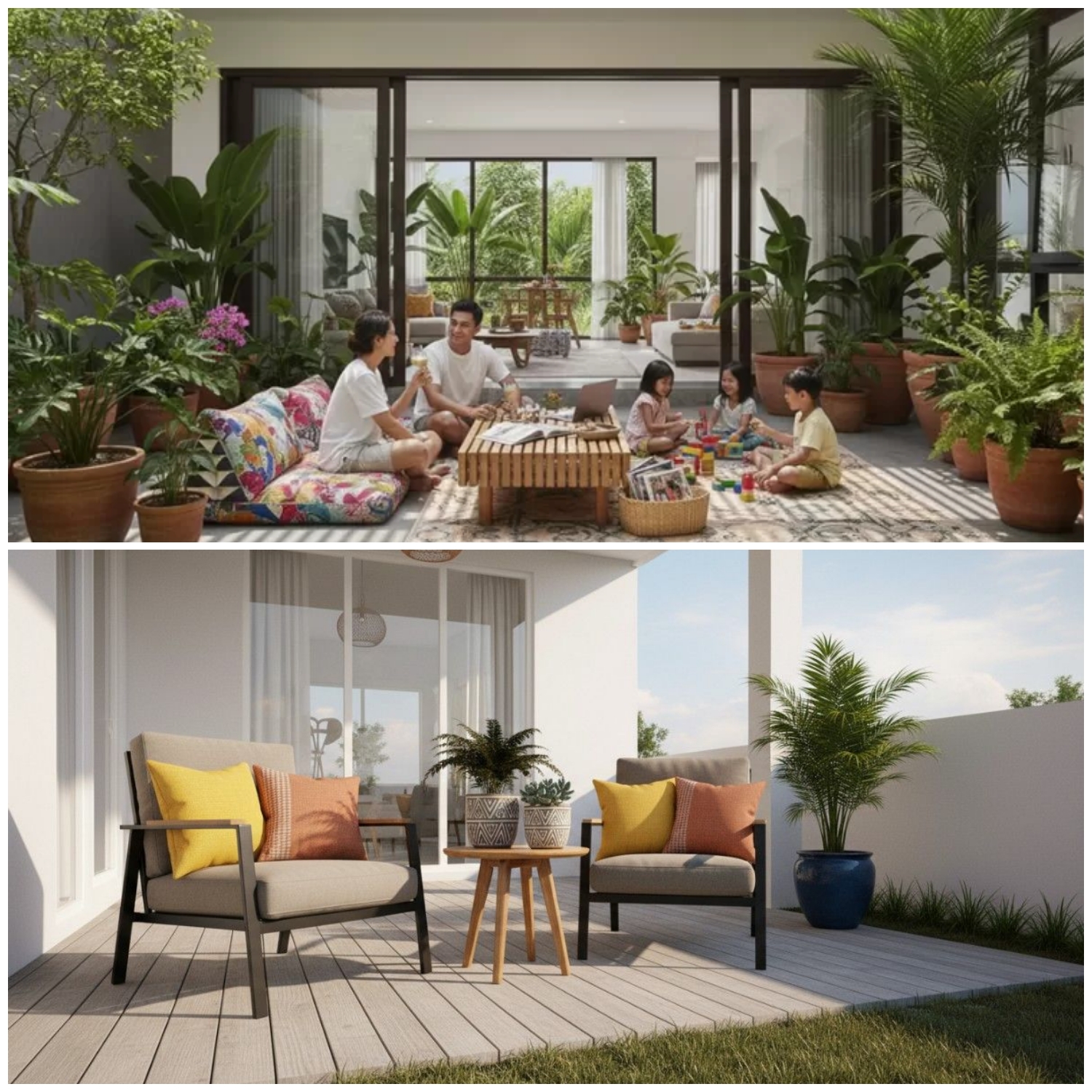 Teras Sempit Jadi Spotlight! 6 Trik Padu Padan Warna Bantal & Pot yang Bikin Tetangga Melirik