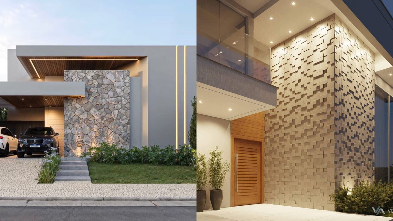 Inspirasi Dinding Rumah Bagian Depan: Natural, Minimalis, dan Artistik!