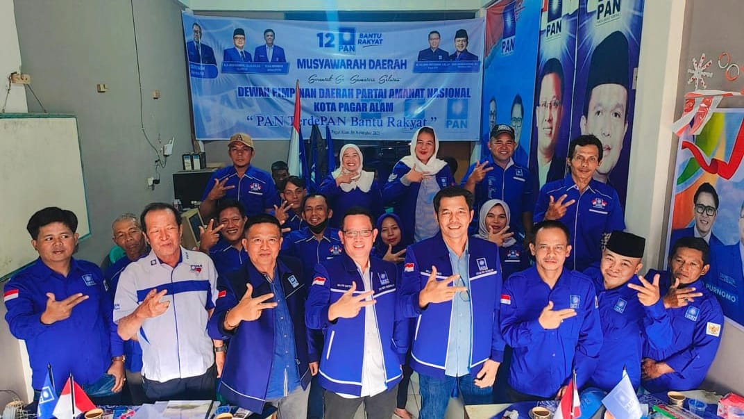 Gelar Musda Serentak 4 Provinsi, DPD PAN Pagar Alam Kian Solid Hadapi Kontestasi Politik