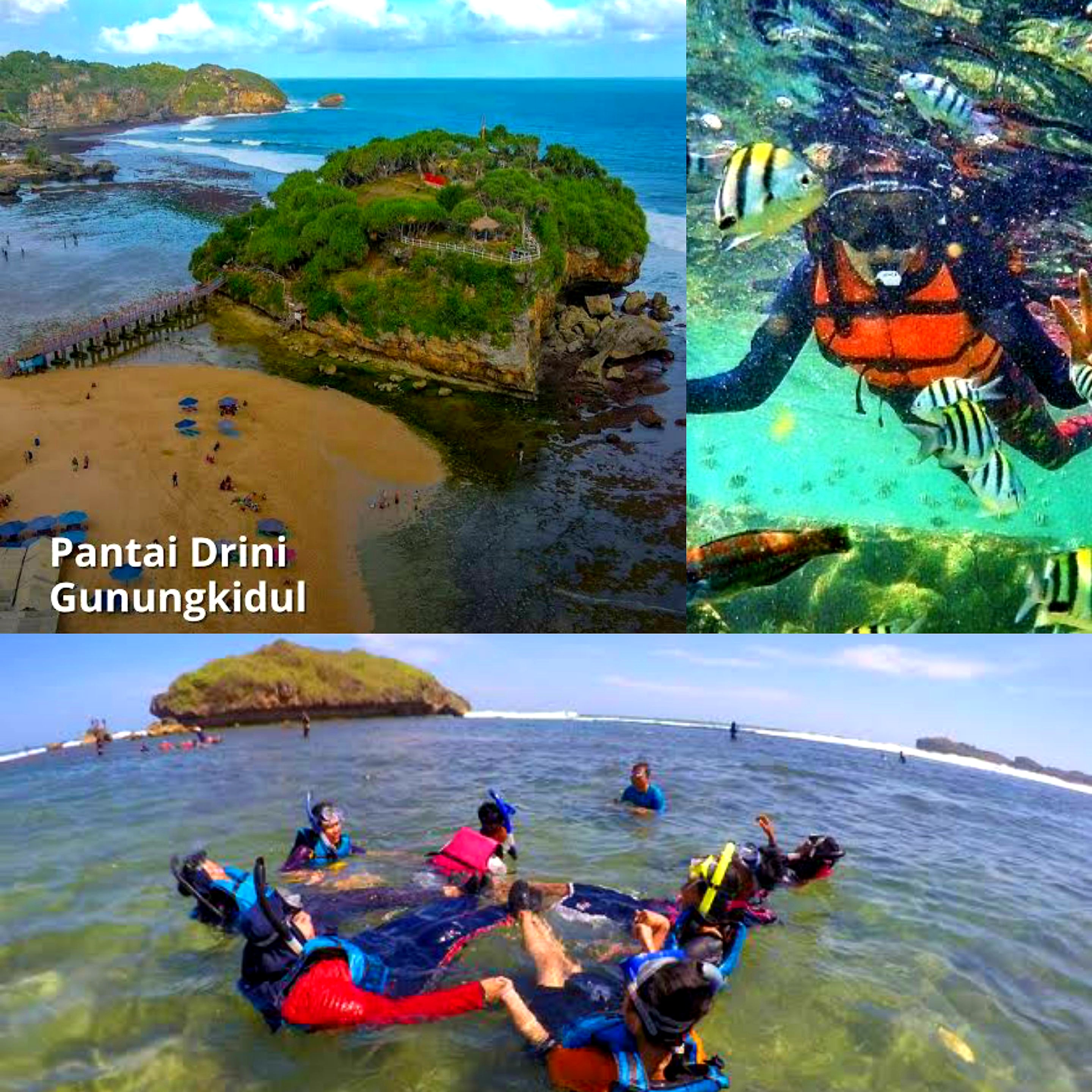 Pantai Drini Jogja! Keindahan Memukau Tenang Berpasir Putih dan Berpulau Karang 