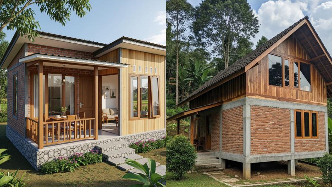 10 Model Rumah Sederhana Setengah Tembok, Hemat Biaya tapi Tetap Kokoh!