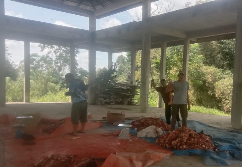 Warga Rempasai Pagar Alam Sembelih 14 Ekor Hewan Qurban