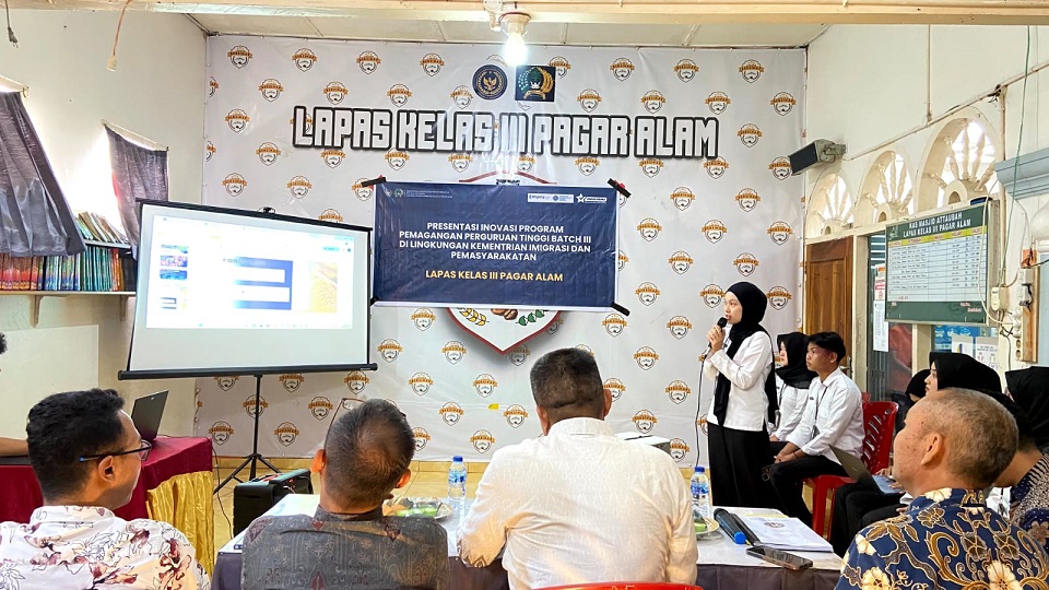 33 Peserta Ikuti Maganghub Batch, Presentasi Inovasi Selama Magang di Lapas Pagar Alam